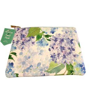 NEW Hydrangea Floral Pencil Pouch By OCS Designs